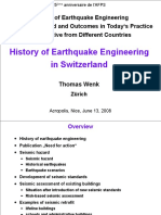 History of Earthquake Engineering in Switzerland