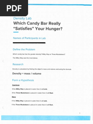 candy bar student work