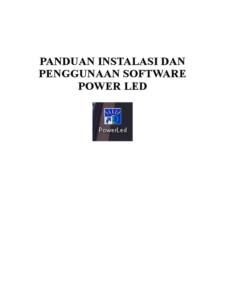 Panduan Instalasi Software Power LED | PDF