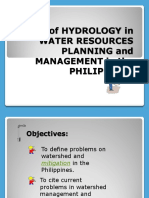 102507342 Role of Hydrology in Water Resources Planning And