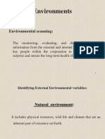 Environmental Scanning & Industry Analysis