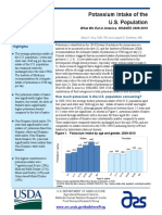 Potassium Intake of The U.S. Population: Highlights
