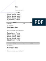 Test Word Doc 97 Fonts & Formatting