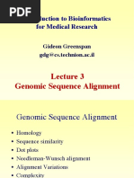 Genomic Sequence Alignment