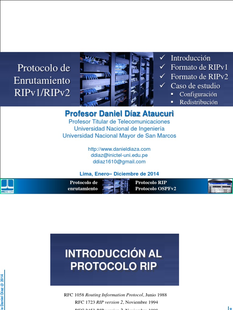 Protocolo Rip | PDF | Protocolos de comunicaciones | Estándares ...