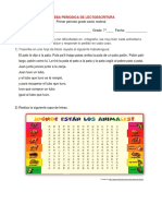 Prueba de Periodo de 6o - Lectoescritura