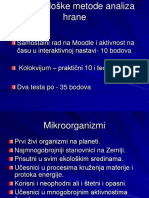 Mikrobiološke Metode Analize Hrane