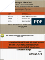 Rancangan Aktualisasi Pns Guru