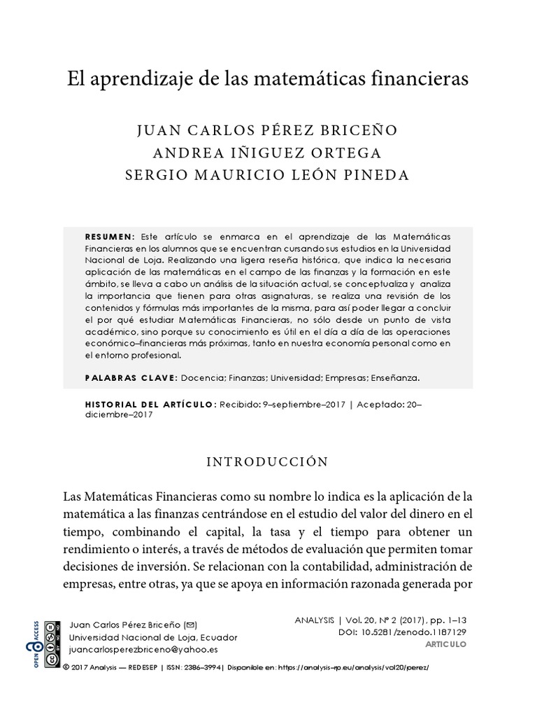 Matematicas Financieras PDF | Descargar gratis PDF | Finanzas ...