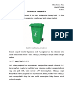 Perhitungan Sampah Kos