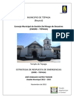 Plan Municipal de Gestion Del Riesgo de Desastres