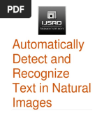 Automatically Detect and Recognize Text in Natural Images