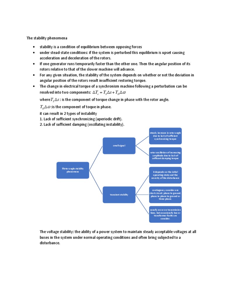Power System Stability Analysis Guide | PDF | Electric Power System ...