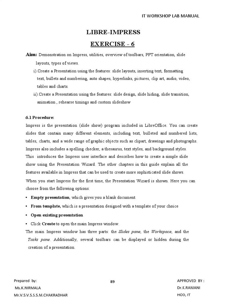 Libre Impress Pdf Page Layout Menu Computing