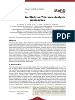 Comparative Tolerance Analysis Approaches
