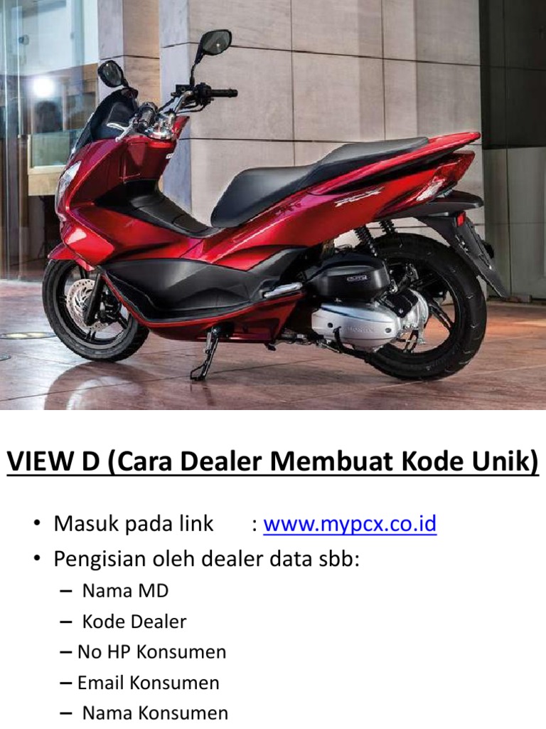 Panduan Penggunaan Aplikasi MY PCX | PDF