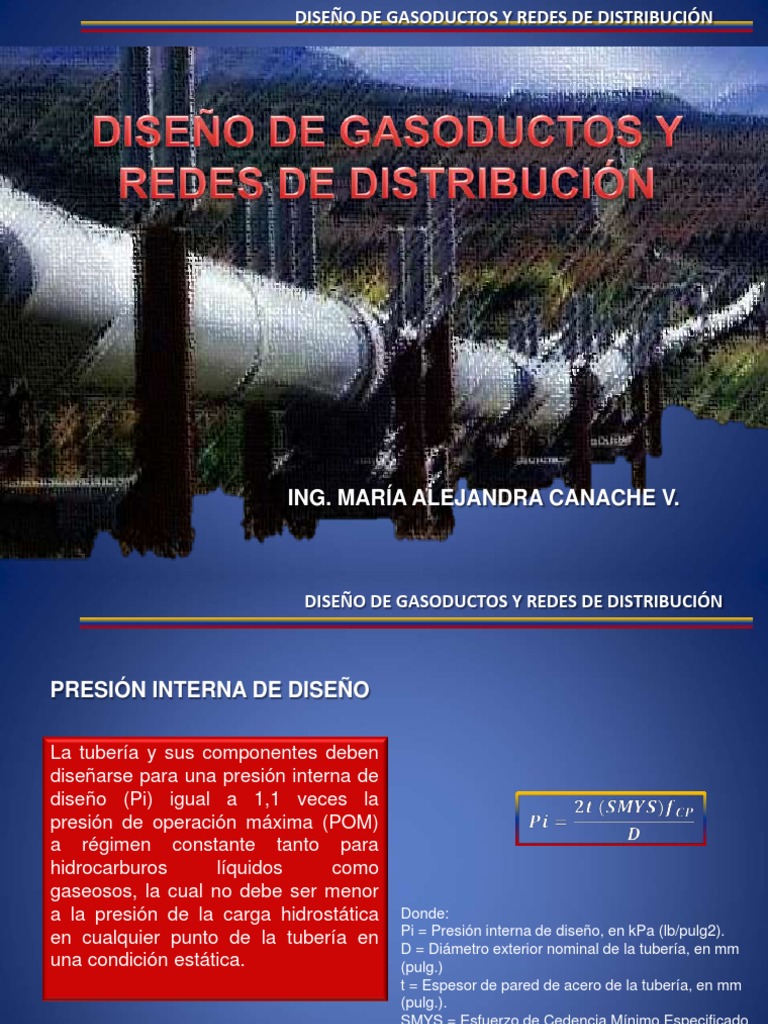 Diseño de Gasoductos y Redes de Distribución | PDF | Tubería ...