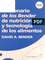 Diccionario de Nutricion y Tecnologia de Alimentos David A Bender PDF
