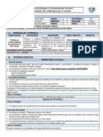 FCC Sesión de Aprendizaje N°29-2018