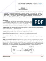 Computer Networks - Unit 4: Dept of Cse, Rgcet