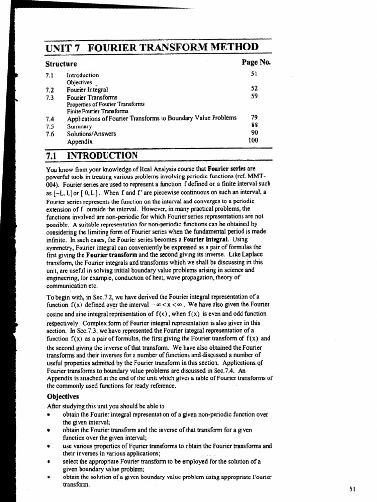 Best Fourier Integral and Transform With PDF | PDF | Fourier Transform ...