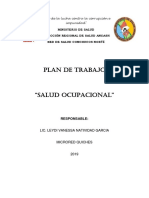 Plan Salud Ocupacional Microred Quiches 2019