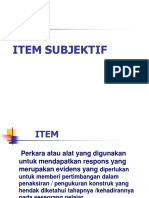 Item Subjektif