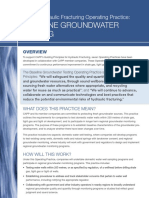 Baseline Groundwater Testing: CAPP Hydraulic Fracturing Operating Practice