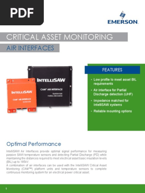 IntelliSAW - Data Sheet - Air Interface - R3 | PDF | Coaxial Cable