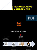 Perioperative Pain Management - Bali 2019