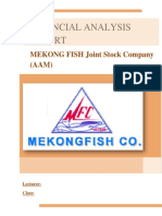 Financial Analysis Report of Mekong Fish Joint Stock Company (AAM