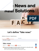 Fake News and Real Solutions