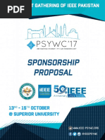 Sponsorship Proposal - IEEE PSYWC'17