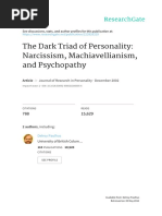 Dark Triad of Personality