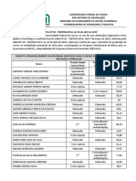 Resultado Final PIBLIC Edital 04 PIB PRG UFLA