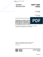 NBR 14082 - Argamassa Colante Industrializada para Assentamento de Placas de Ceramica - Execucao Do Subs PDF