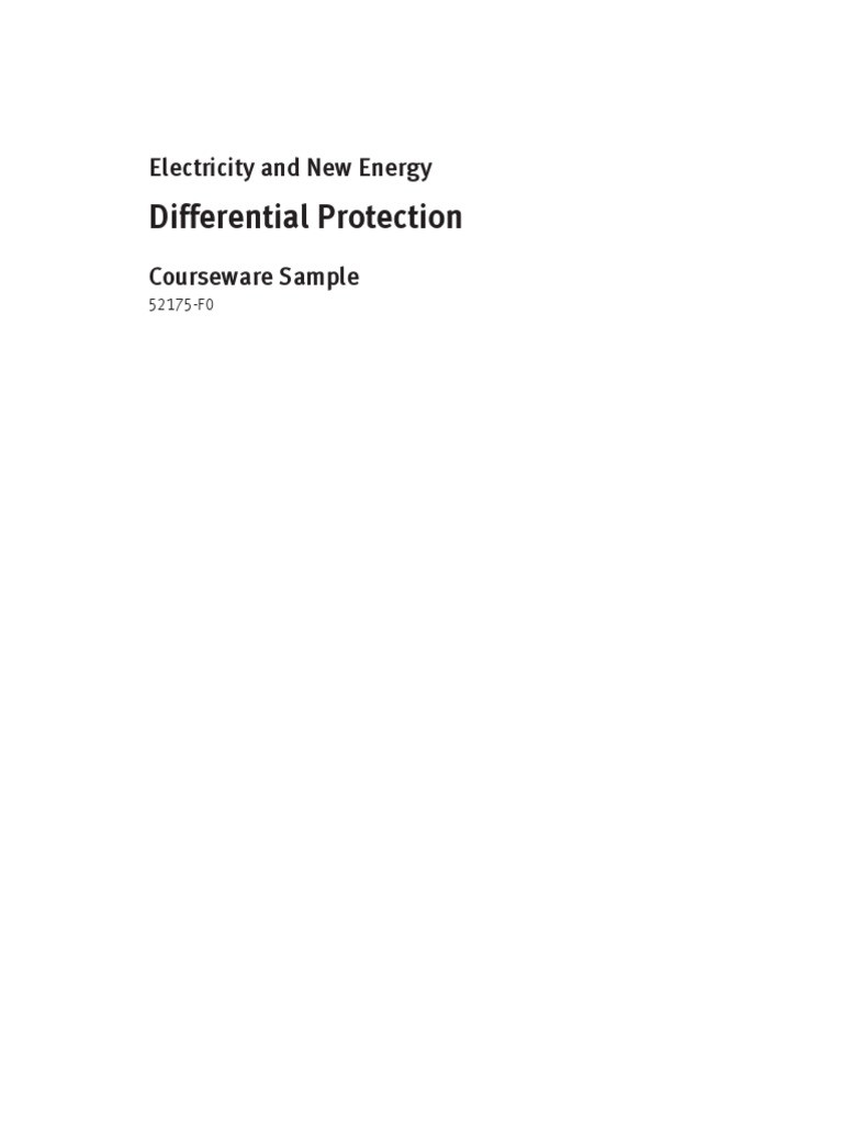 Excelente - Differential Protection PDF | PDF | Transformer | Relay