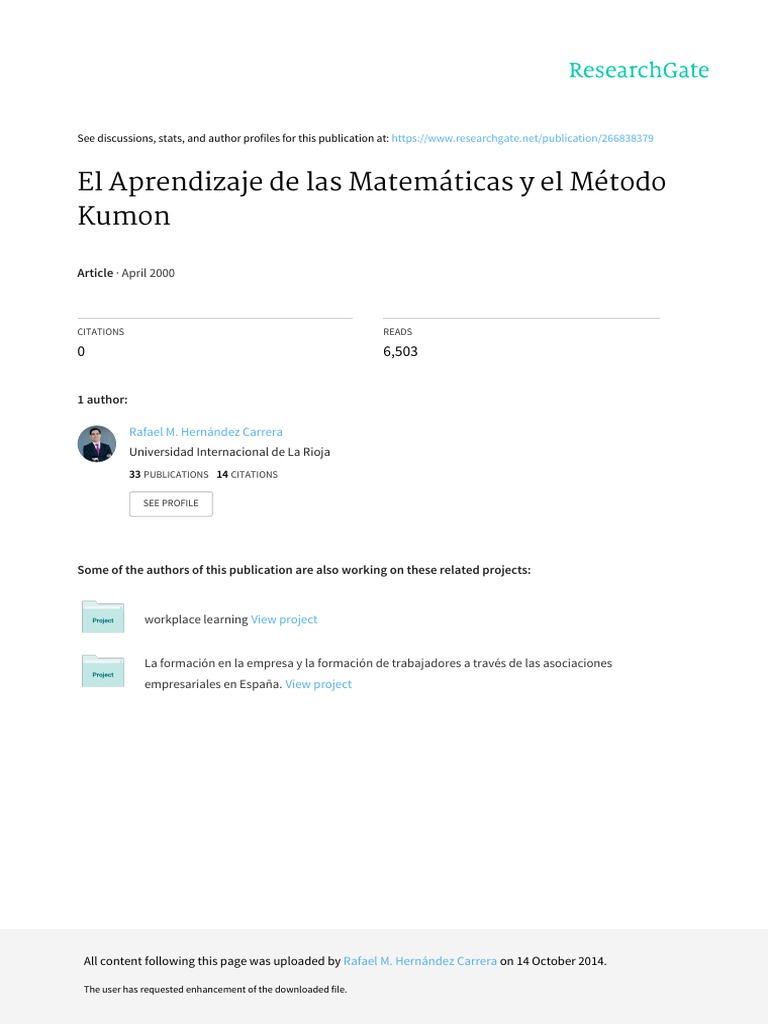 Kumon Method for Math Learning Insights | PDF