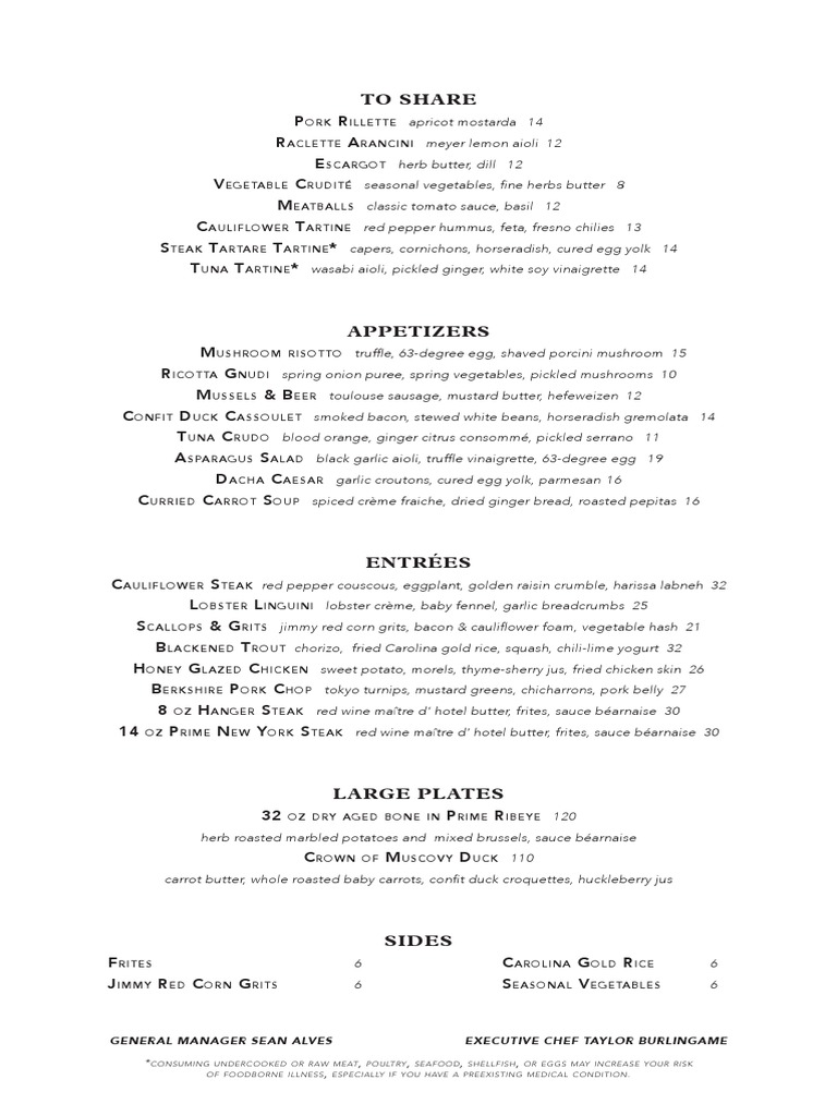 Dacha Navy Yard menu Pickling Rose