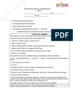 Prueba Diagnostico de Lenguaje y Comunicación 5-1