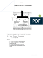 Cimentaciones superficiales - Asentamientos inmediatos y consolidación