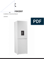 LOGIK Fridge Freezer With Water Dispenser LSD55W18 Manual