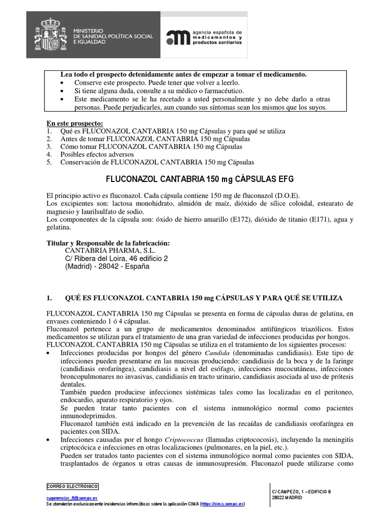 Fluconazol 150 Sin Receta