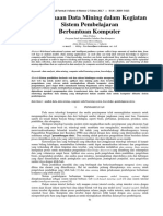 Penggunaan Data Mining Dalam Kegiatan Sistem Pembelajaran Berbantuan Komputer