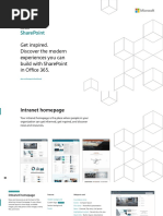 Sharepoint: Get Inspired. Discover The Modern Experiences You Can Build With Sharepoint in Office 365