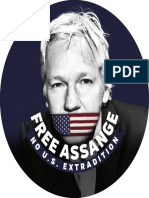 Free Assange Badge 25mm