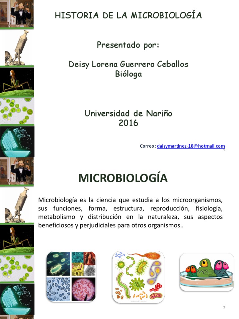 Historia y Clasificación de Microorganismos | PDF | Microbiología ...
