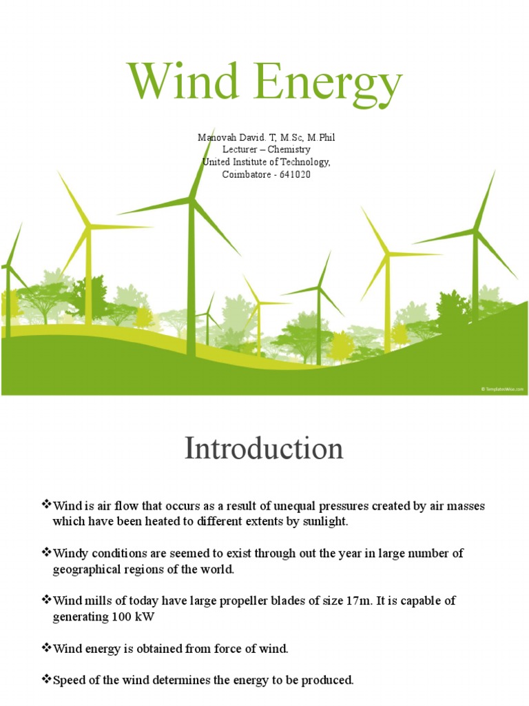 Understanding Wind Energy Basics | PDF | Home & Garden | Science ...