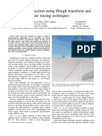 Power line detection using Hough transform and line tracing techniques