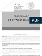 Programa de orientación educativa de la dgb